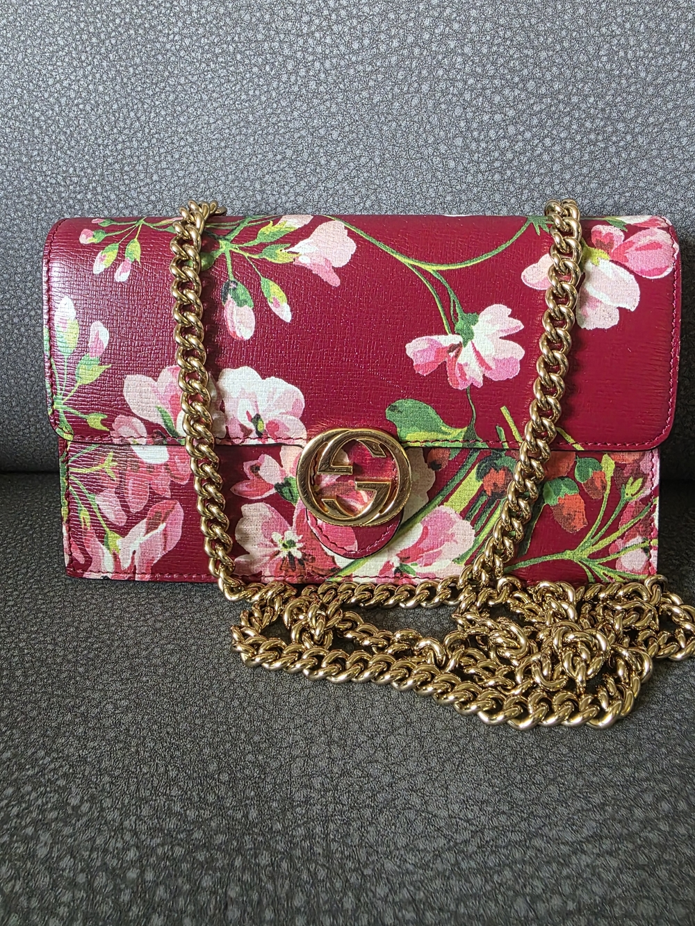 Gucci Blooms WOC - Gold Hardware